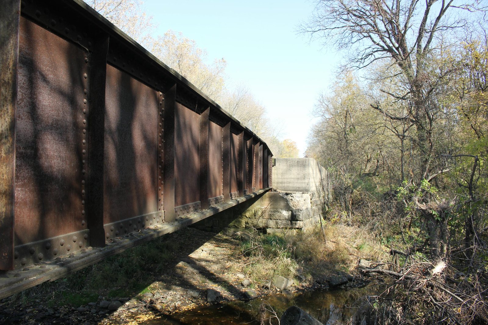 Looking east